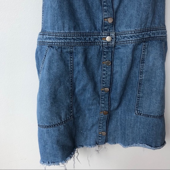 🛑SOLD ASOS Denim Button Up Overall Dress - Picture 2 of 8